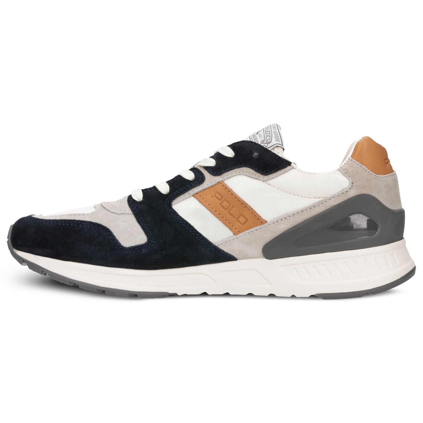 Męskie trampki POLO RL TRAIN100 CLS SNEAKERS ATHLETIC SHOE NEWPORT NAVY NYL 809710298001 kolor biały