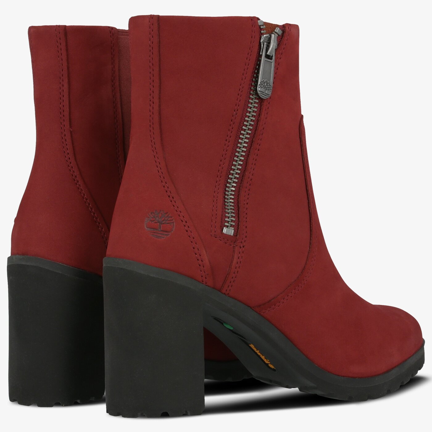 Damskie botki / sztyblety TIMBERLAND ALLINGTON BOOTIE tb0a22bwv151 kolor bordowy