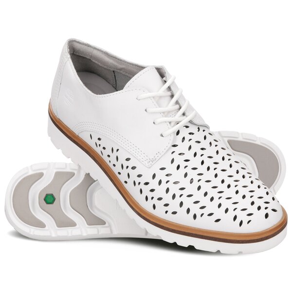 Damskie półbuty TIMBERLAND ELLIS STREET PERF OXFORD tb0a1spn1001 kolor biały