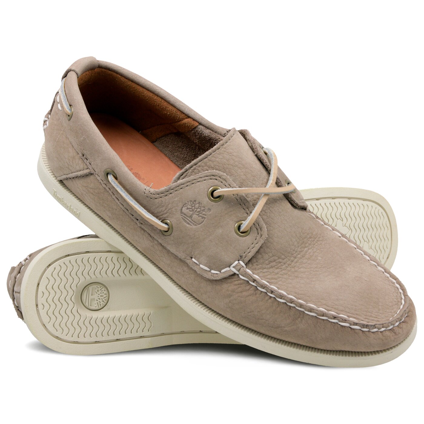 Męskie mokasyny TIMBERLAND HERITAGE CW BOAT 2 EYE 6366a kolor beżowy