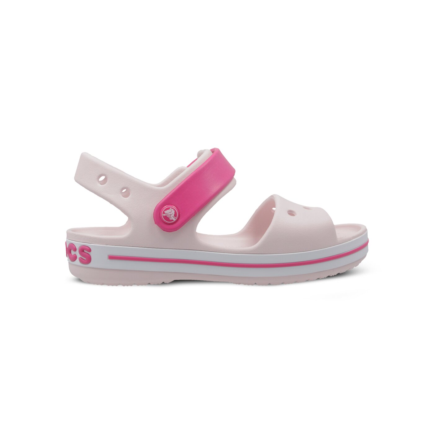Dziecięce sandały / klapki CROCS CROCBAND SANDAL KIDS 128566pvk kolor różowy