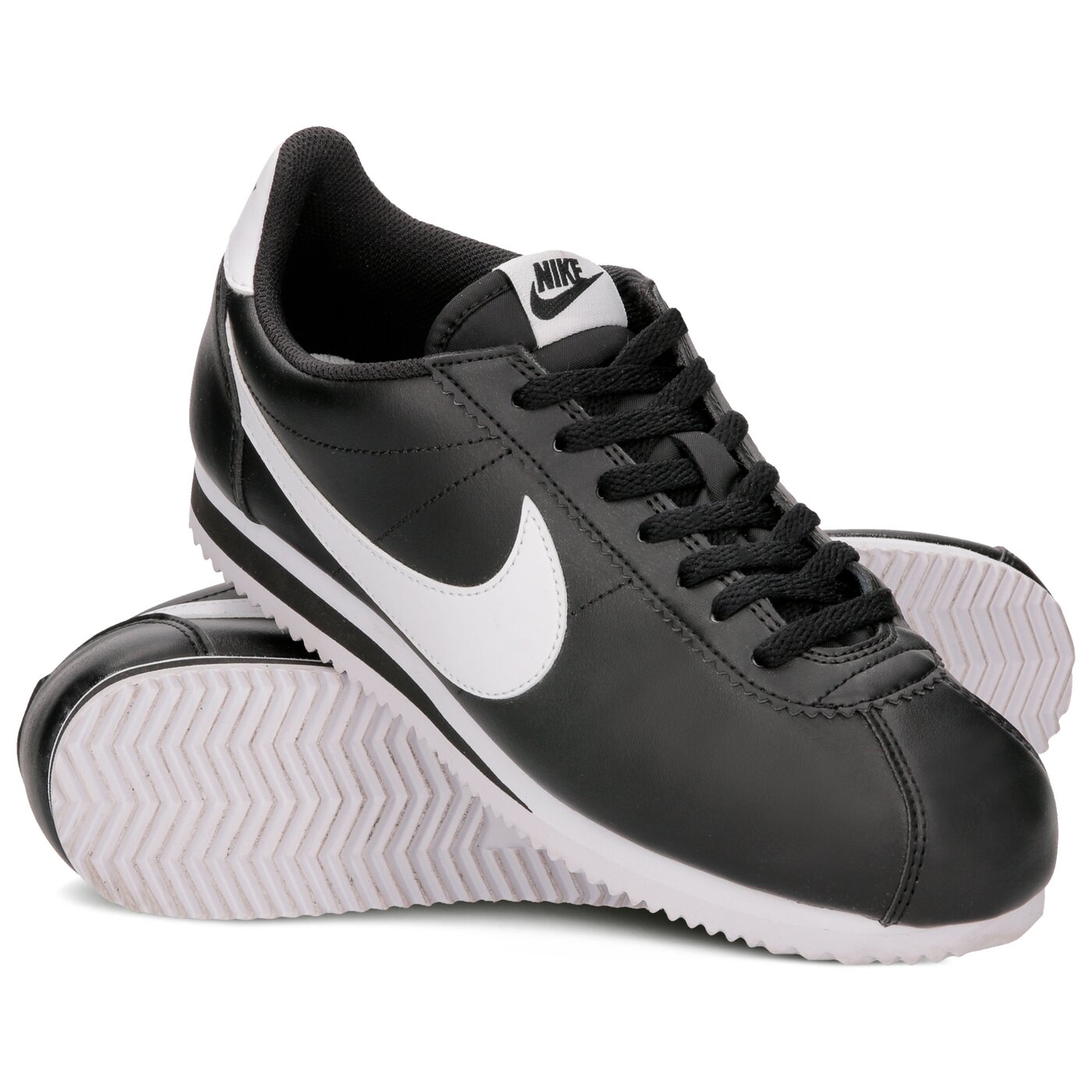 Damskie sneakersy (buty) NIKE WMNS CLASSIC CORTEZ LEATHER  807471-010 kolor czarny