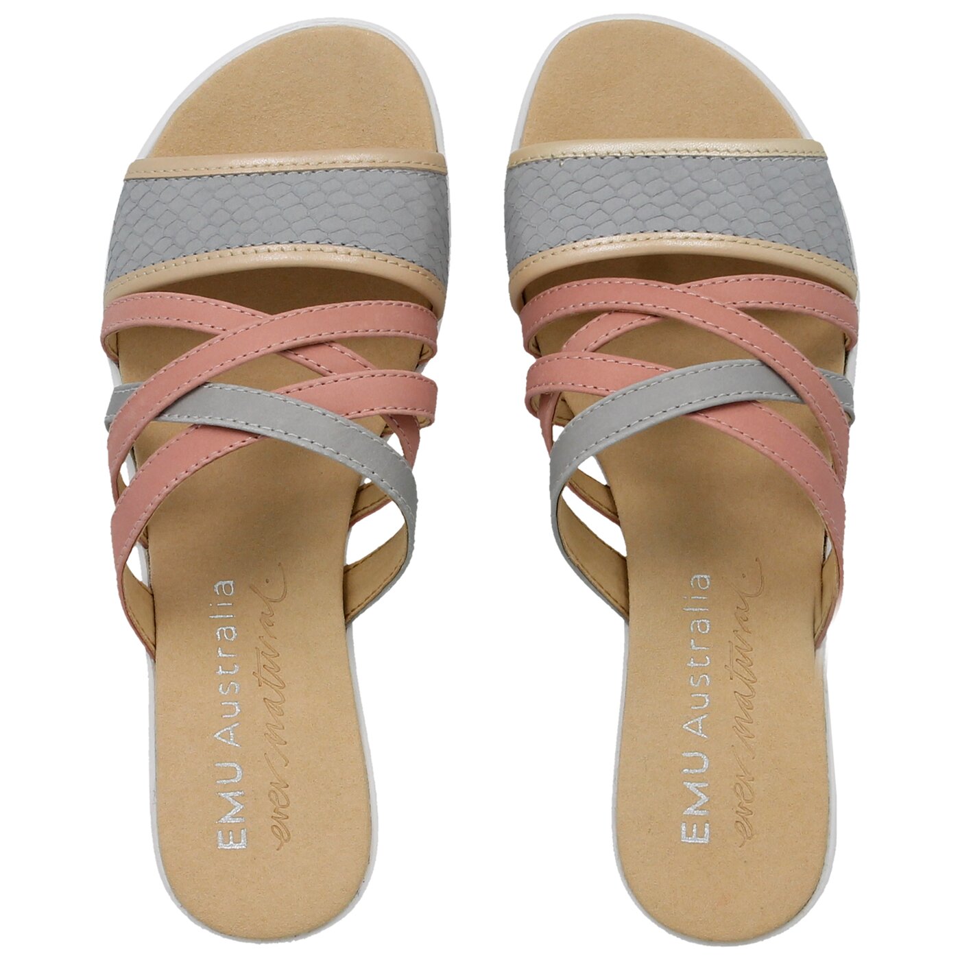 Damskie klapki EMU JIMBLE DOVE GREY w11684dovegrey kolor szary