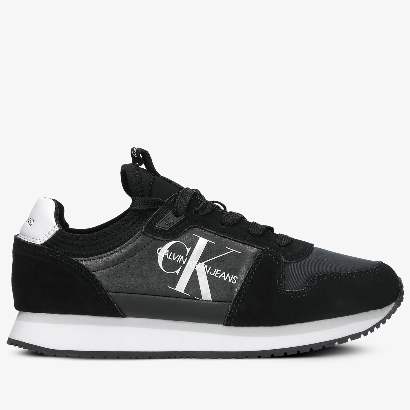 Damskie sneakersy (buty) CALVIN KLEIN RUNNER SOCK LACEUP NY-LTH yw0yw00075bds kolor czarny