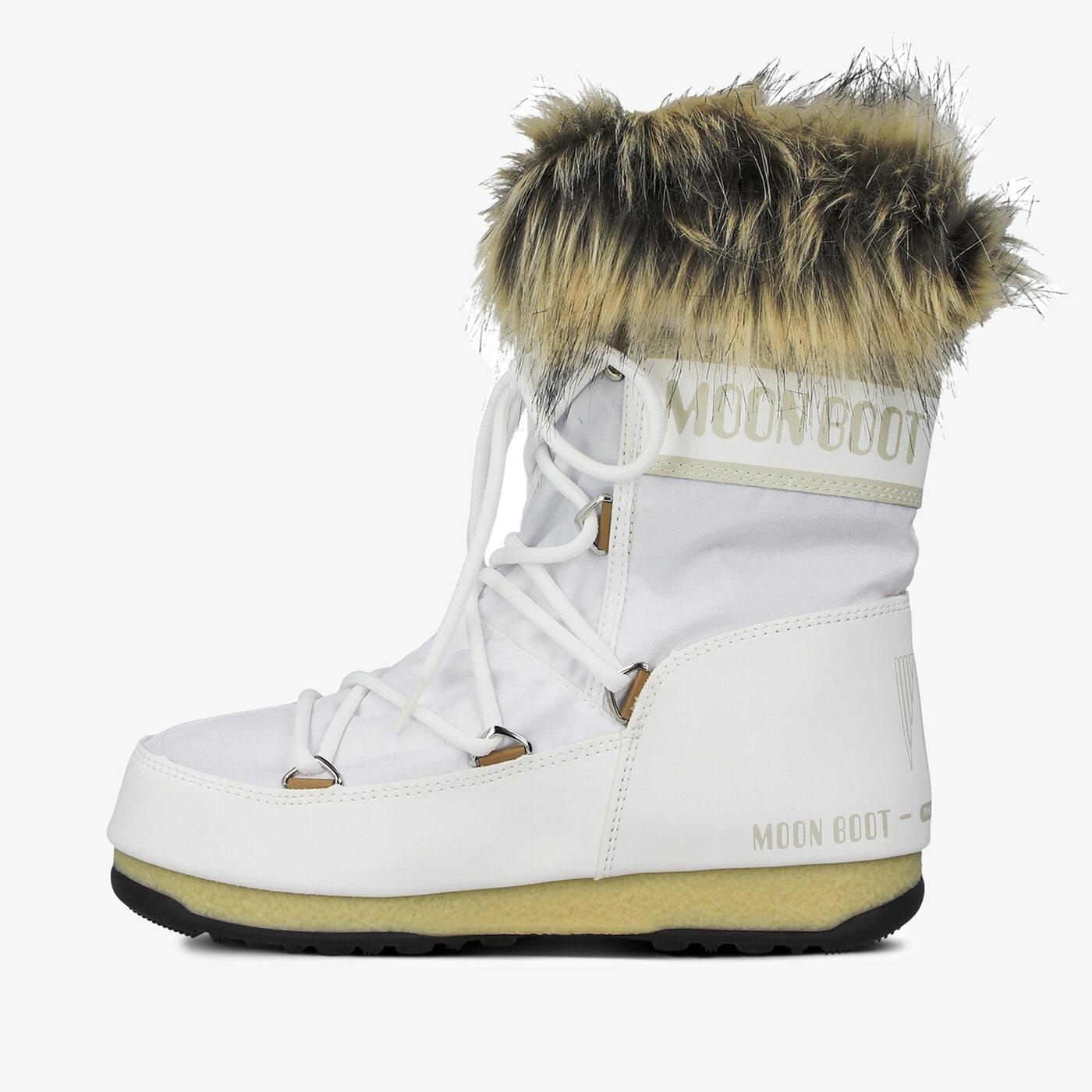 Damskie śniegowce MOON BOOT MONACO LOW WP 2  24008800002 kolor biały