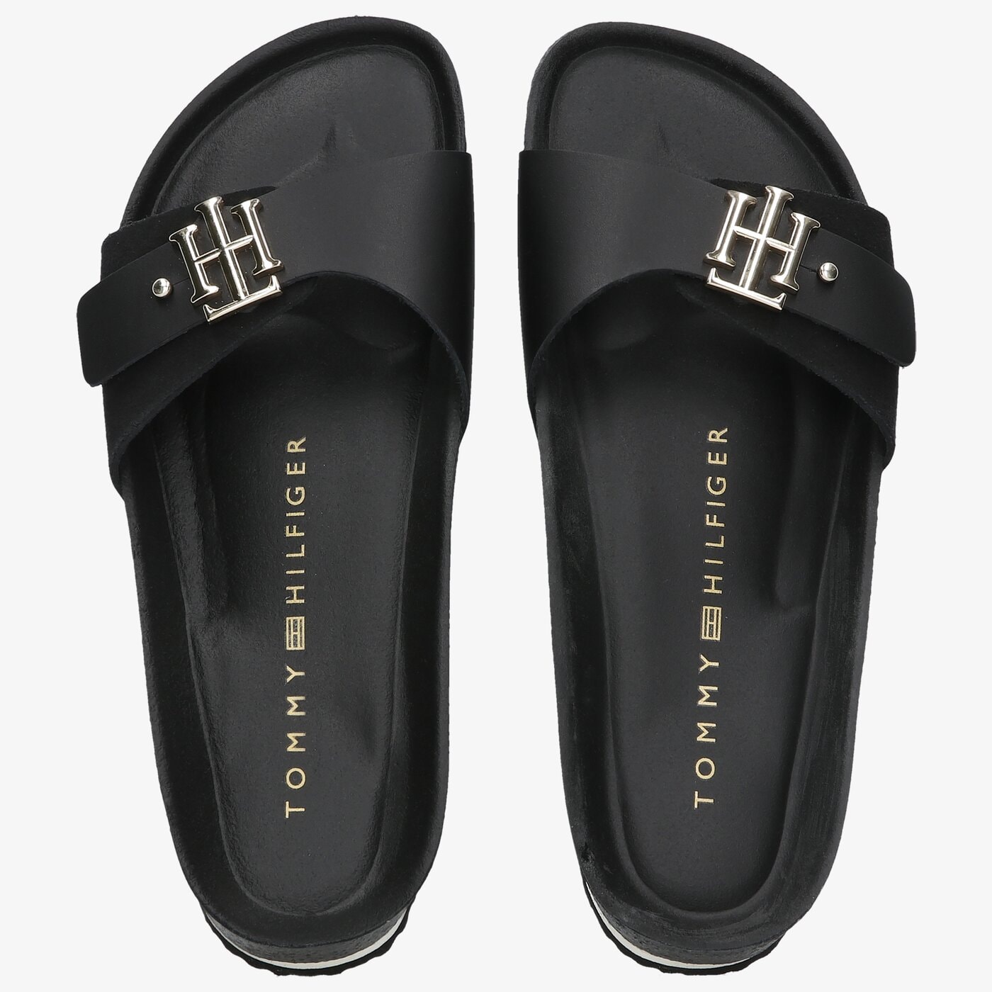 Damskie klapki TOMMY HILFIGER TH MOLDED FOOTBED SANDAL fw0fw05622bds kolor czarny