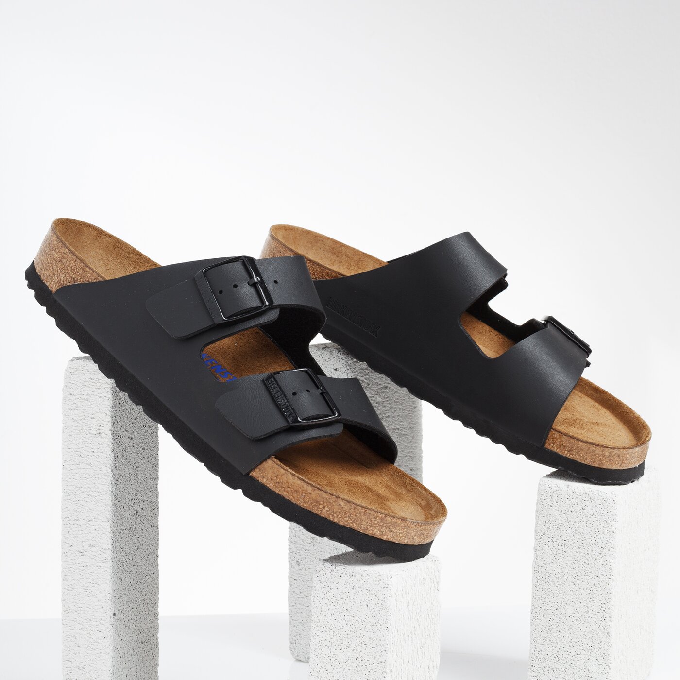 Męskie klapki BIRKENSTOCK ARIZONA SFB 551251 kolor czarny