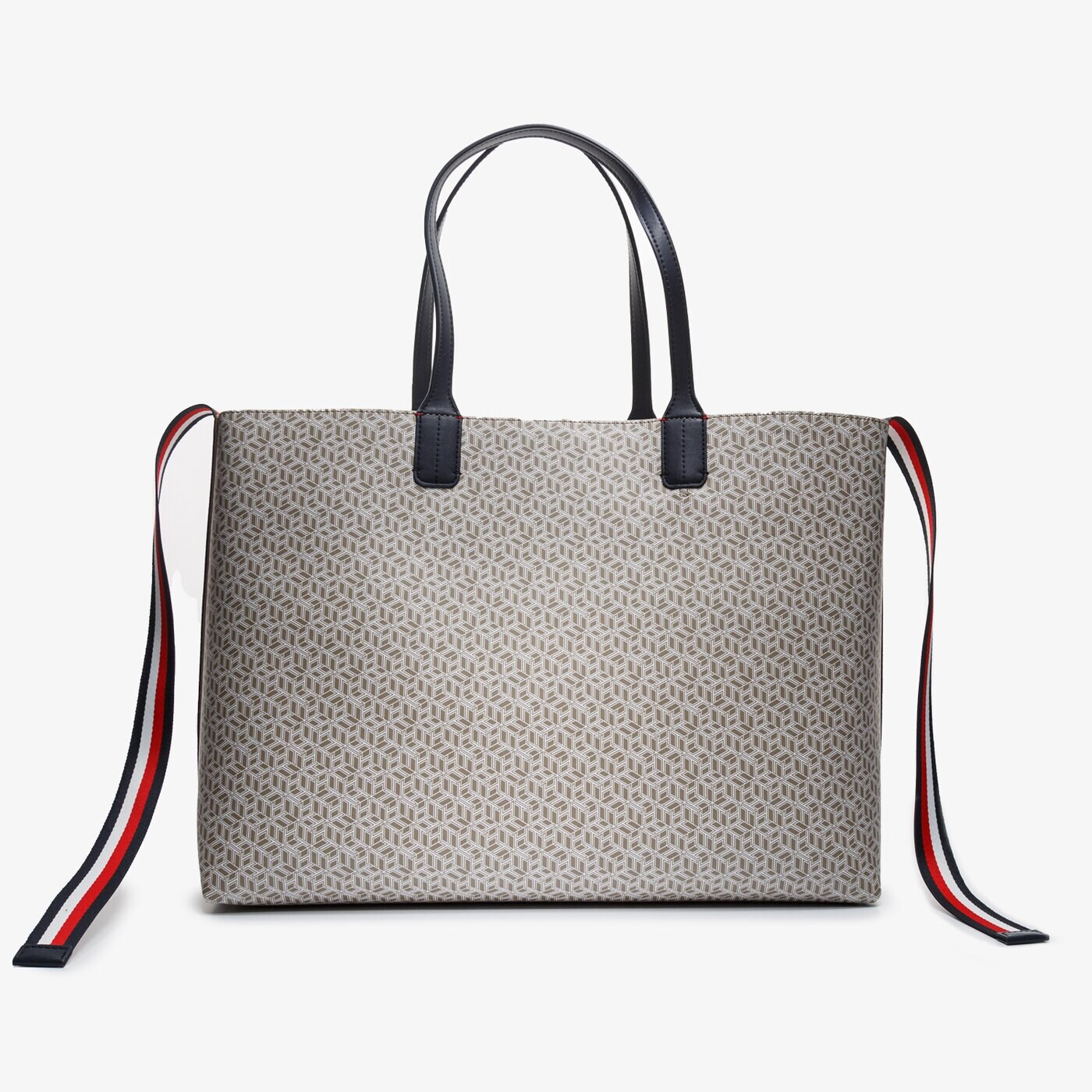 Damska torebka TOMMY HILFIGER TOREBKA ICONIC TOTE MONOGRAM aw0aw08318aep kolor multicolor