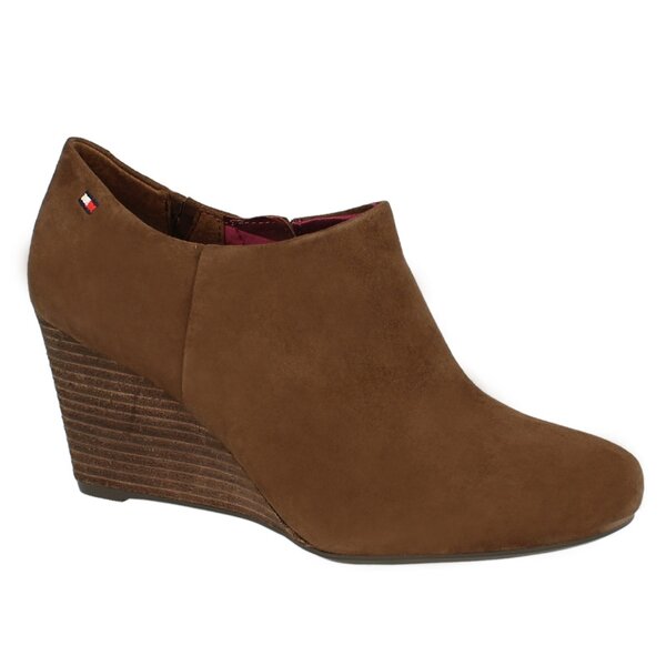 Damskie buty za kostkę TOMMY HILFIGER BELLA 2  fw56815795746 kolor brązowy