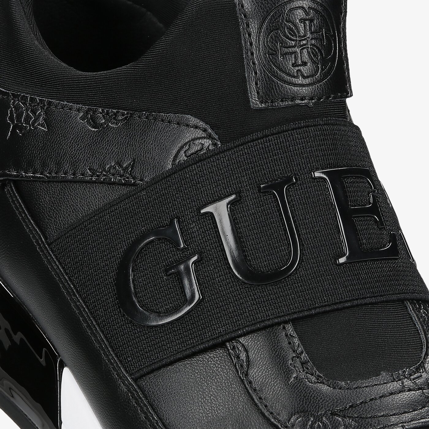 Damskie sneakersy (buty) GUESS MAYGIN fl6myipel12blkbl kolor czarny