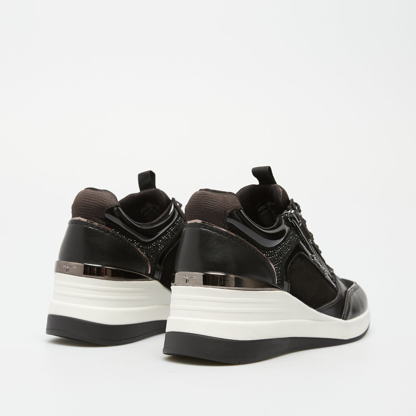 Damskie sneakersy (buty) TAMARIS BLACK COMB SNEAKER  12370341001 kolor czarny