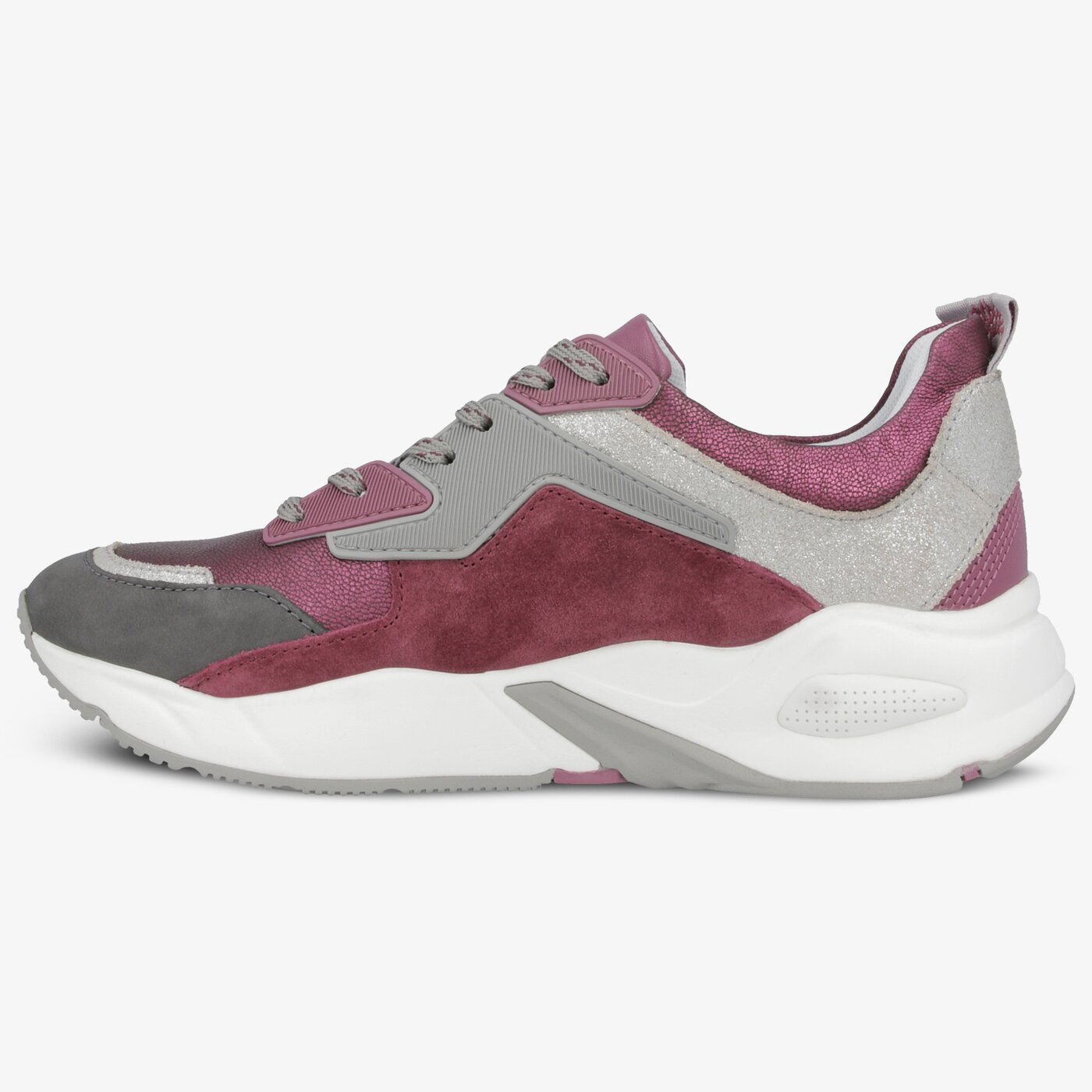 Damskie sneakersy (buty) TIMBERLAND DELPHIVILLE LEATHER SNEAK tb0a23emx341 kolor bordowy