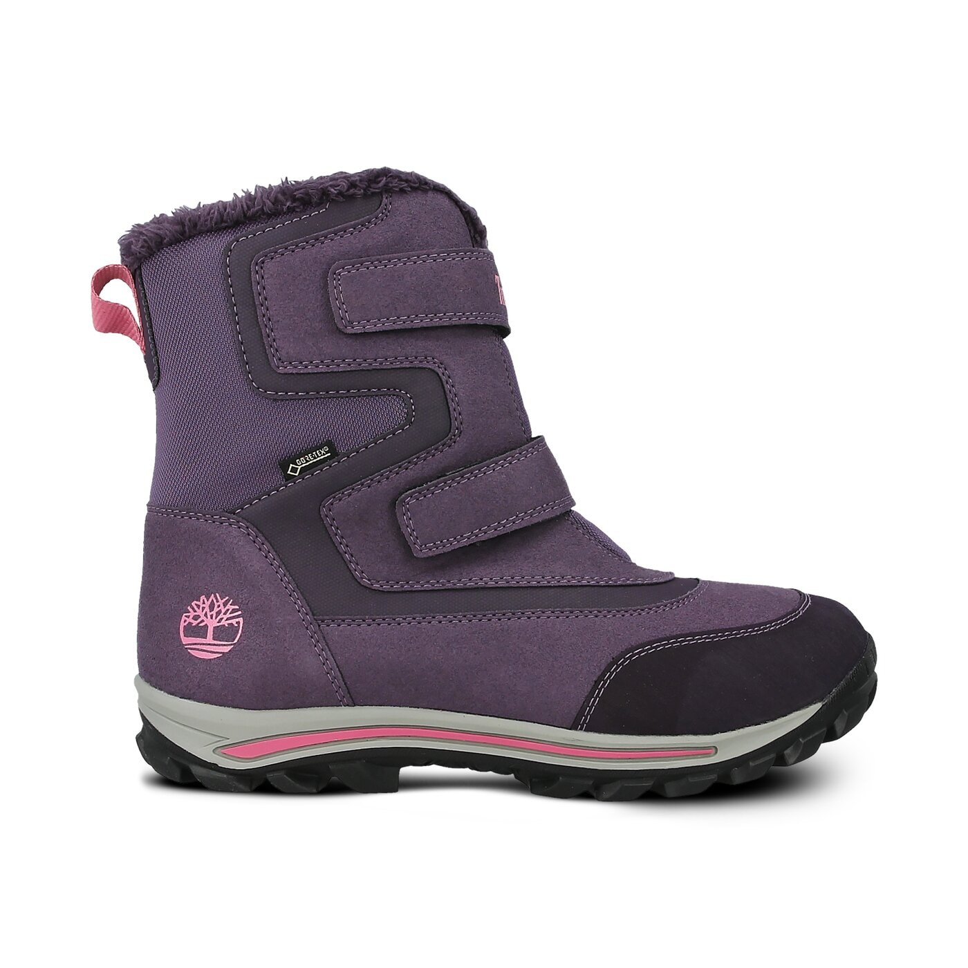 Dziecięce buty outdoor / trekkingowe TIMBERLAND CHILLBERG 2-STRAP GTX a1ljc kolor fioletowy
