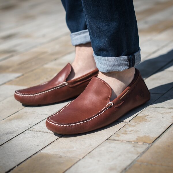 Męskie półbuty TIMBERLAND HERITAGE DRIVER VENETIAN a16tr kolor brązowy