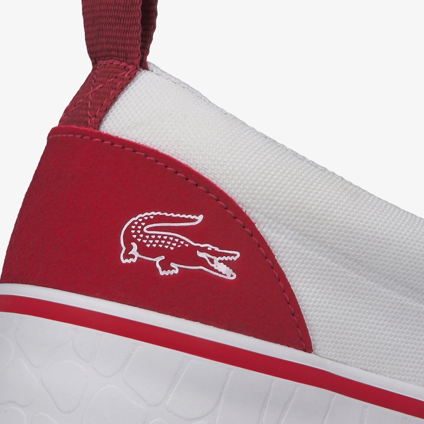 Dziecięce trampki LACOSTE GAZON CROCO 220 1 CUJ 739cuj00131t4 kolor biały