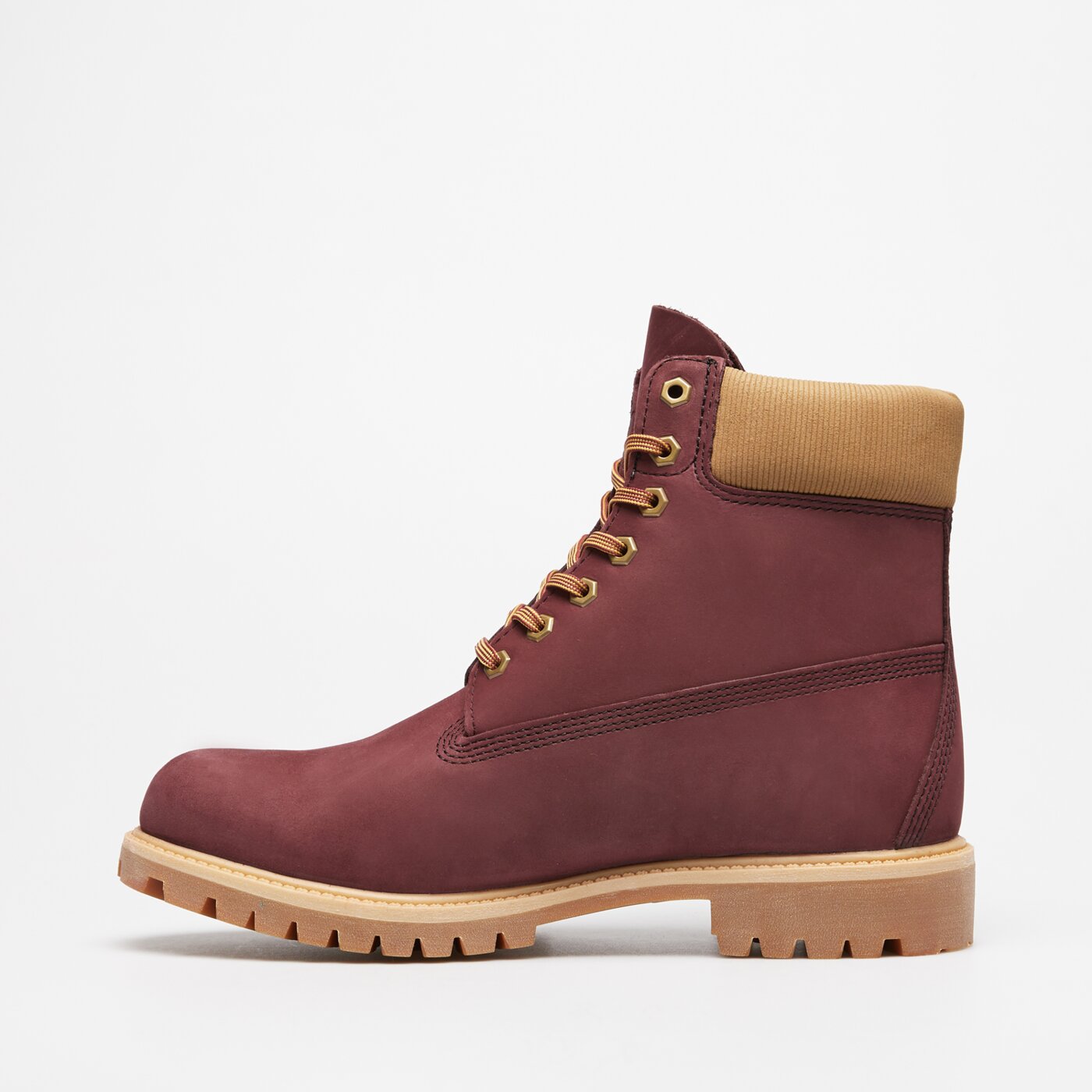 Męskie buty za kostkę TIMBERLAND PREMIUM 6 IN LACE WP BOOT tb0a2p6weq31 kolor bordowy
