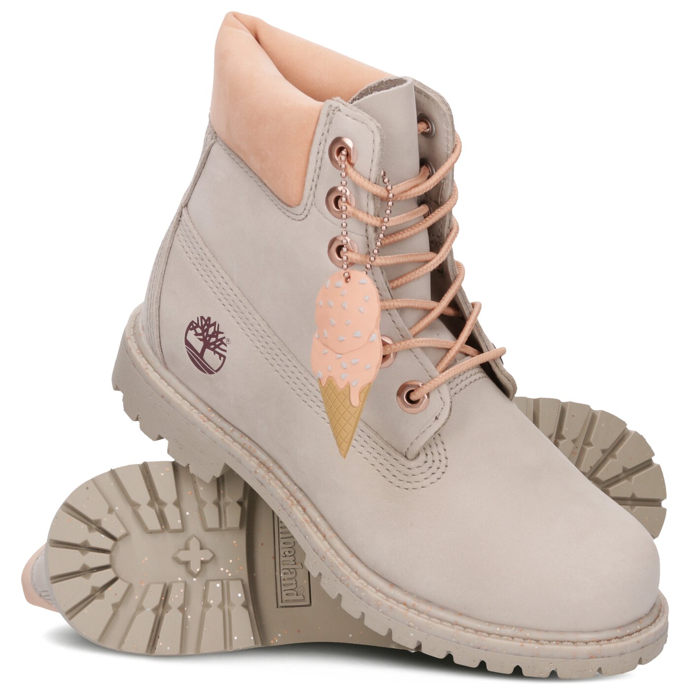 Damskie trapery TIMBERLAND PREMIUM 6 INCH BOOT ICE CREAM  tb0a1w16k511 kolor beżowy