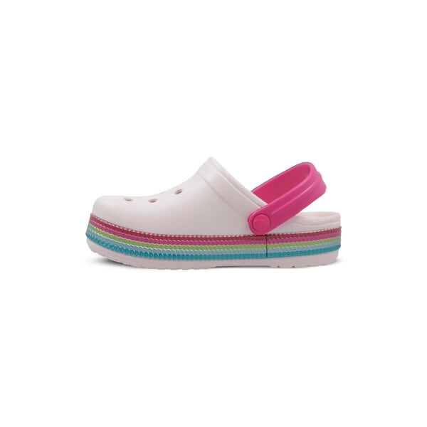 Dziecięce sandały / klapki CROCS CROCBAND SEQUIN BAND CLOG K 2055256pii kolor różowy