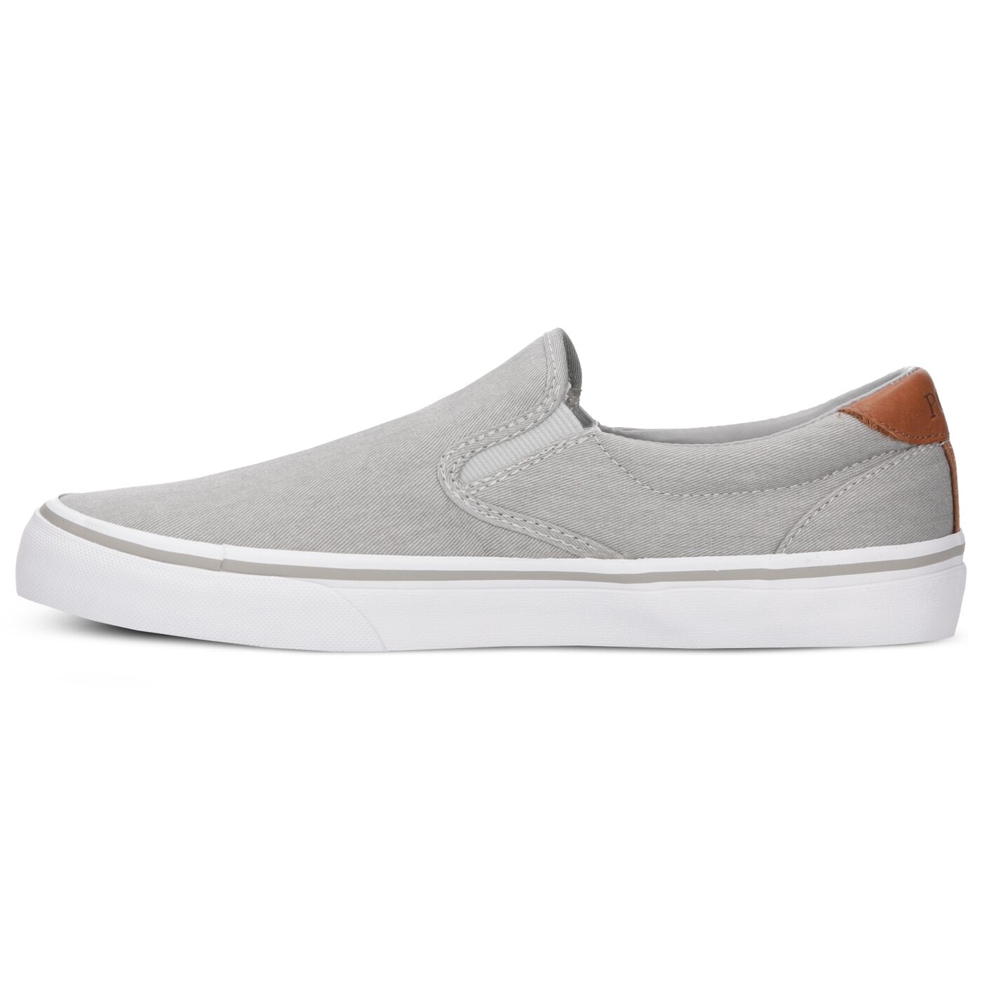 Męskie trampki POLO RL THOMPSON NE SNEAKERS VULC SOFT GREY WASHED TWILL 816747516003 kolor szary