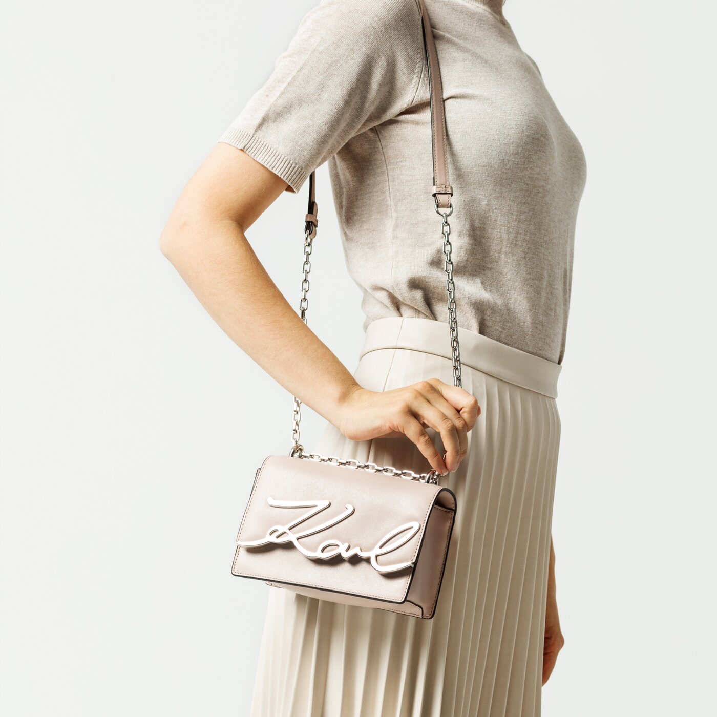 Damska torebka KARL LAGERFELD TOREBKA SMALL SB 3029526 kolor różowy