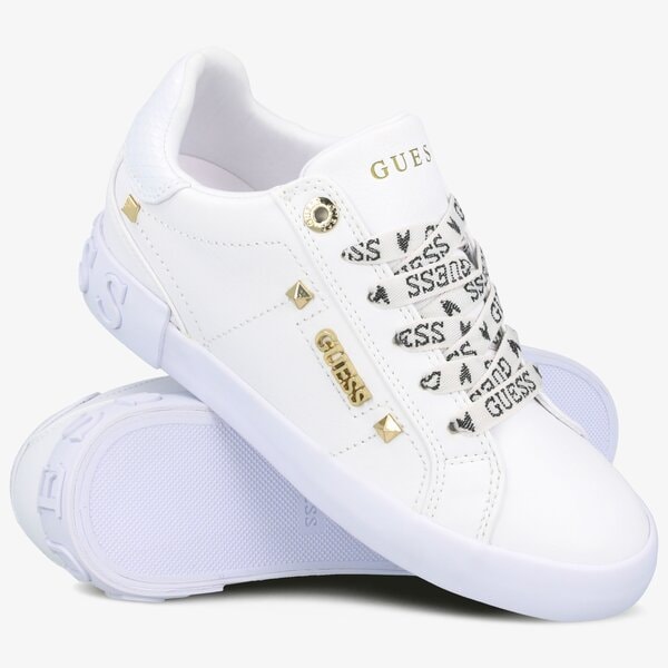 Damskie trampki GUESS PUXLY fl5puxlea12white kolor biały