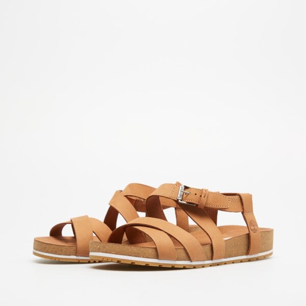 Damskie sandały TIMBERLAND MALIBU WAVES ANKLE ca1mqr kolor brązowy