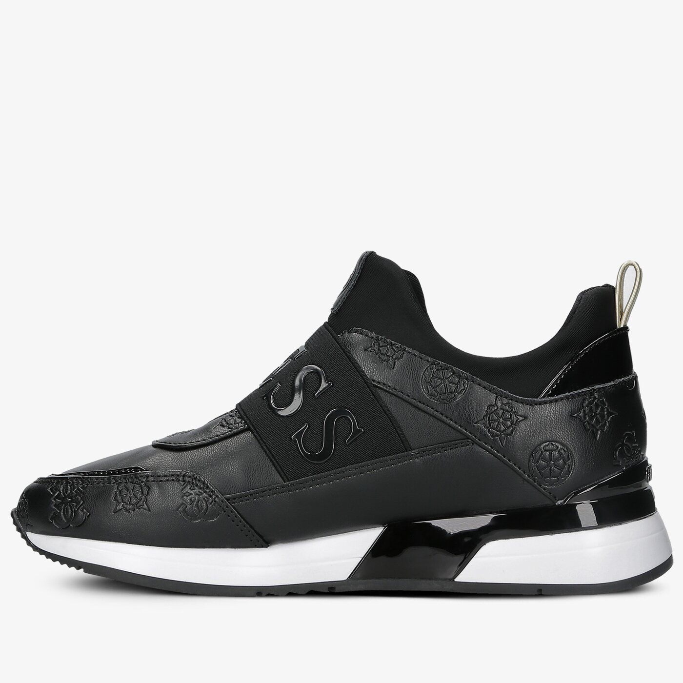 Damskie sneakersy (buty) GUESS MAYGIN fl6myipel12blkbl kolor czarny