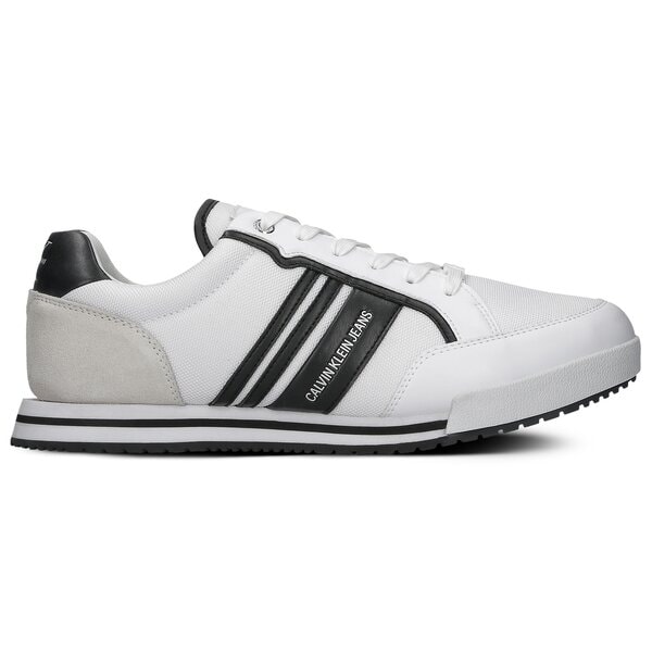 Męskie sneakersy (buty) CALVIN KLEIN LOW PROFILE SNEAKER LACEUP PU-NY ym0ym00027yaf kolor biały