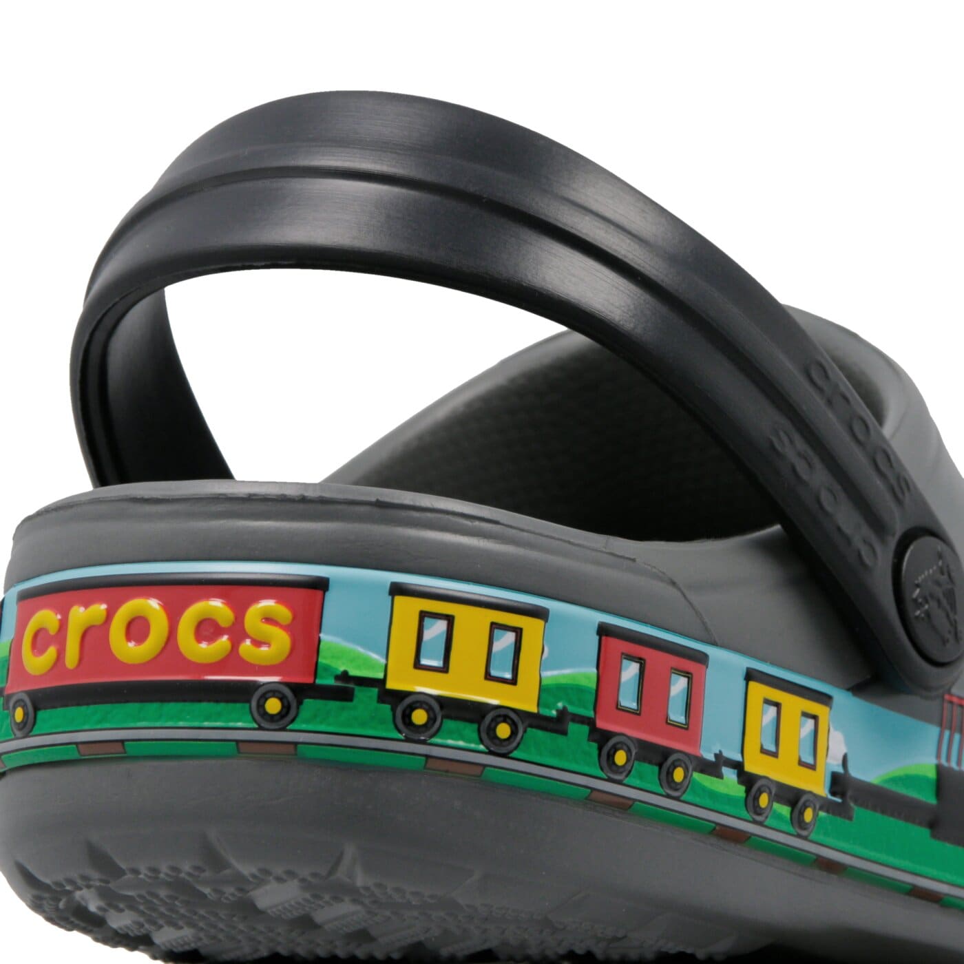 Dziecięce sandały / klapki CROCS CROCFL TRAIN BAND CLOG K 2055160dak kolor szary