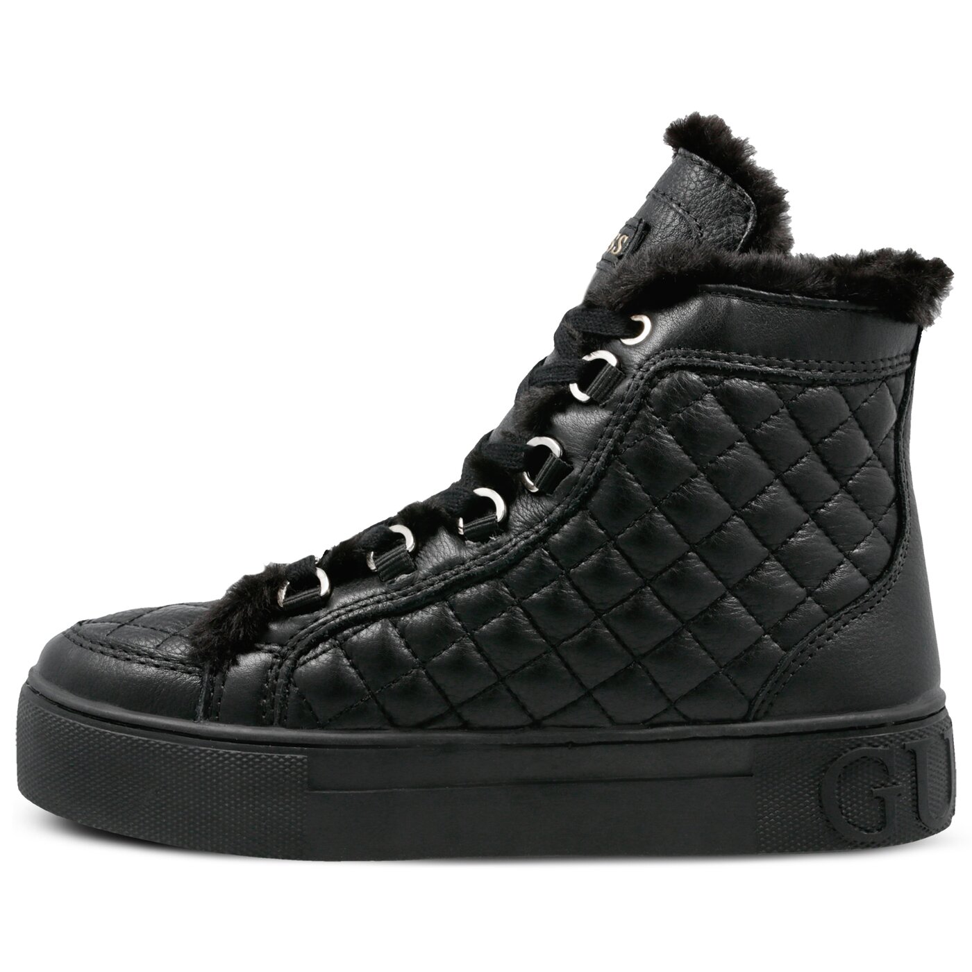 Damskie sneakersy (buty) GUESS MERGE flmee4lea12black kolor czarny