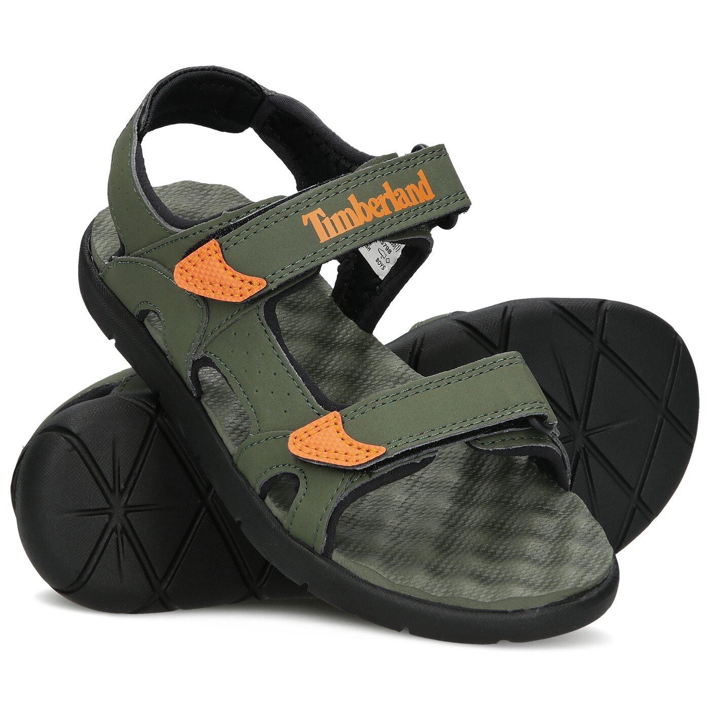 Dziecięce sandały / klapki TIMBERLAND PERKINS ROW 2-STRAP tb0a23sya581 kolor khaki