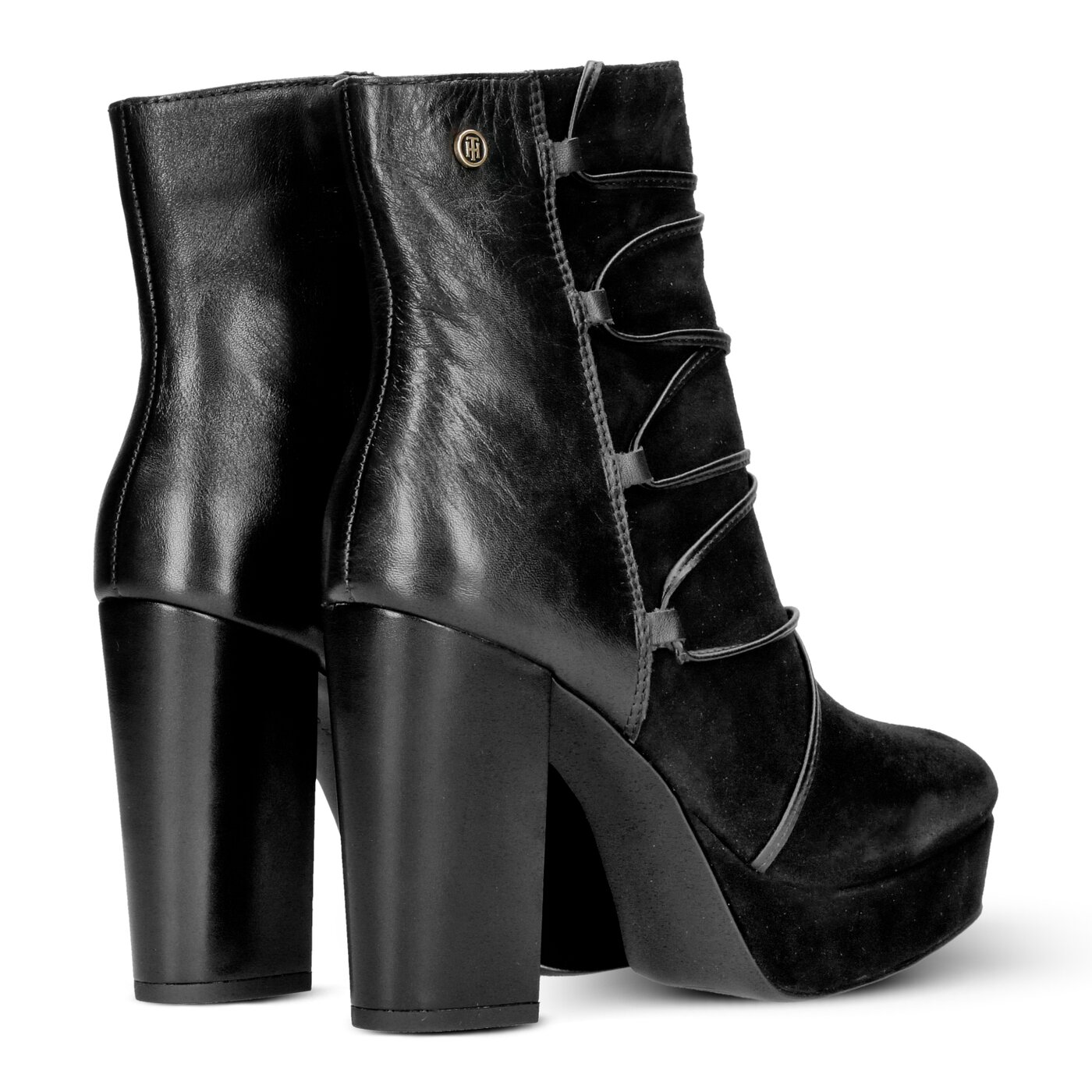 Damskie botki / sztyblety TOMMY HILFIGER CHERYL 3C fw0fw02016990 kolor czarny