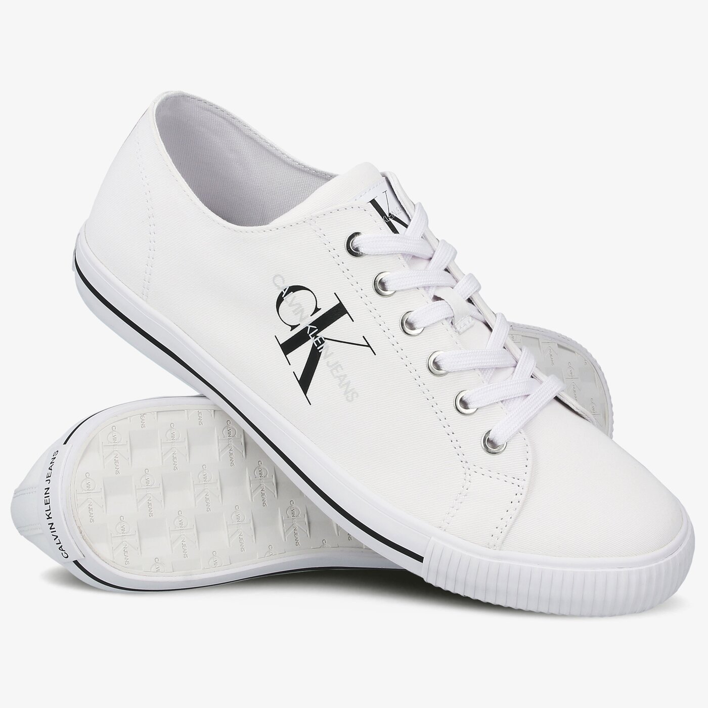 Męskie trampki CALVIN KLEIN AURELIO b4s0670100 kolor biały