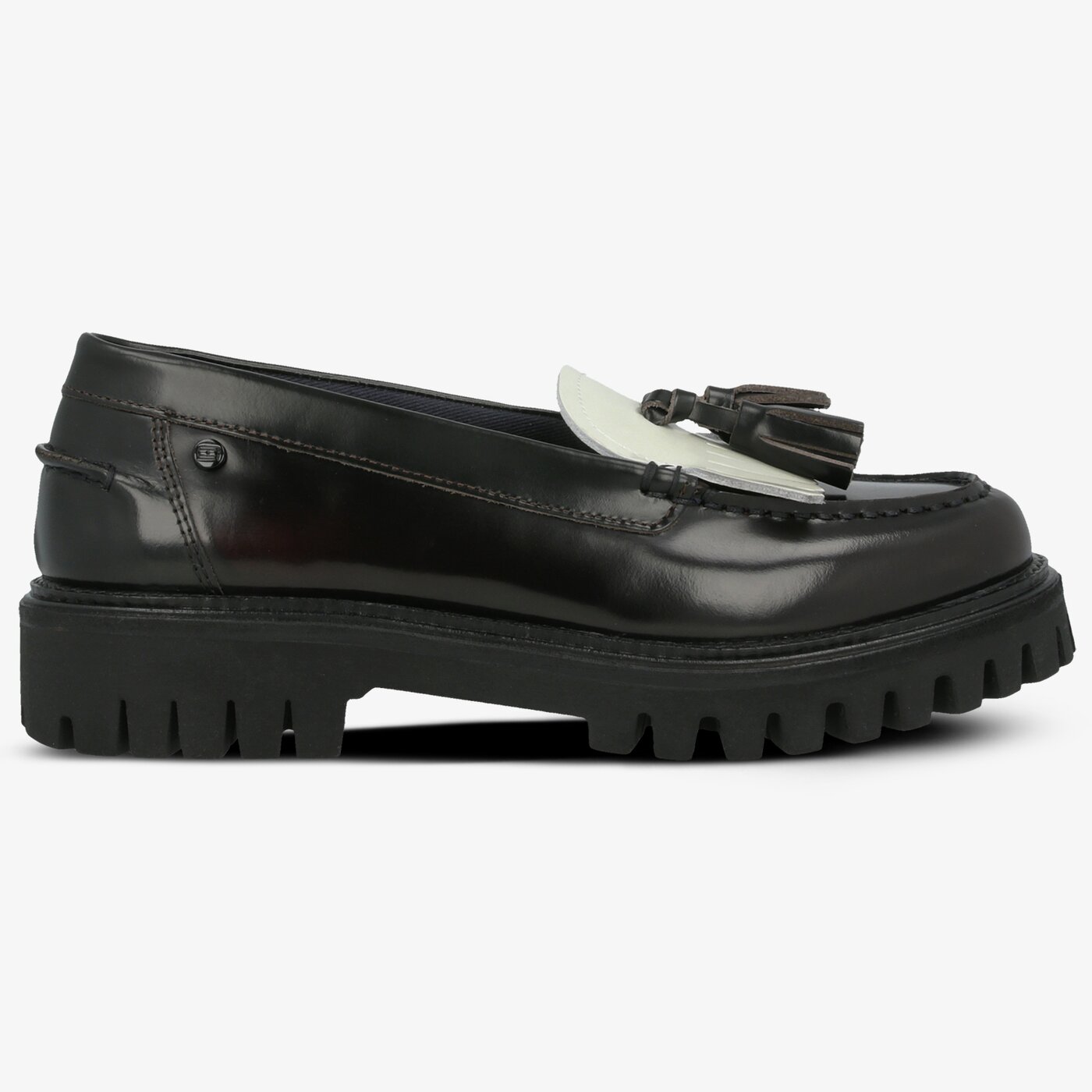 Damskie półbuty TOMMY HILFIGER ICONIC POLISHED LOAFER fw0fw04289020 kolor czarny