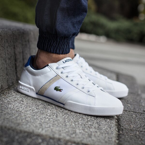 Męskie sneakersy (buty) LACOSTE DESTON 116 1 731spm0011001 kolor biały