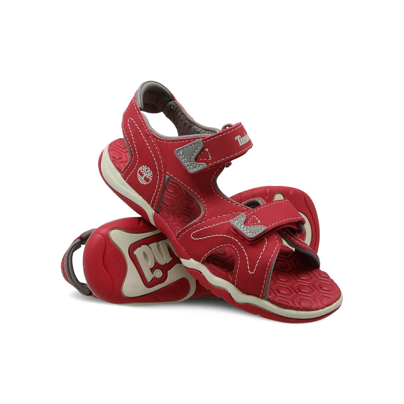 Dziecięce sandały / klapki TIMBERLAND ADVENTURE SEEKER 2 STRAP a1oat kolor czerwony