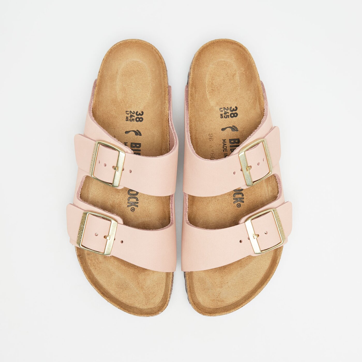 Damskie klapki BIRKENSTOCK ARIZONA LENB SOFT PINK 1026684 kolor różowy