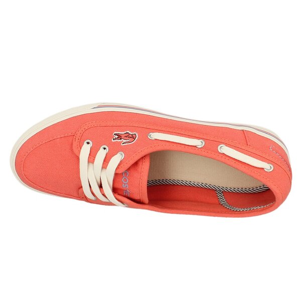 Damskie trampki LACOSTE FAIRBOAT 727srw1241lr2 kolor czerwony
