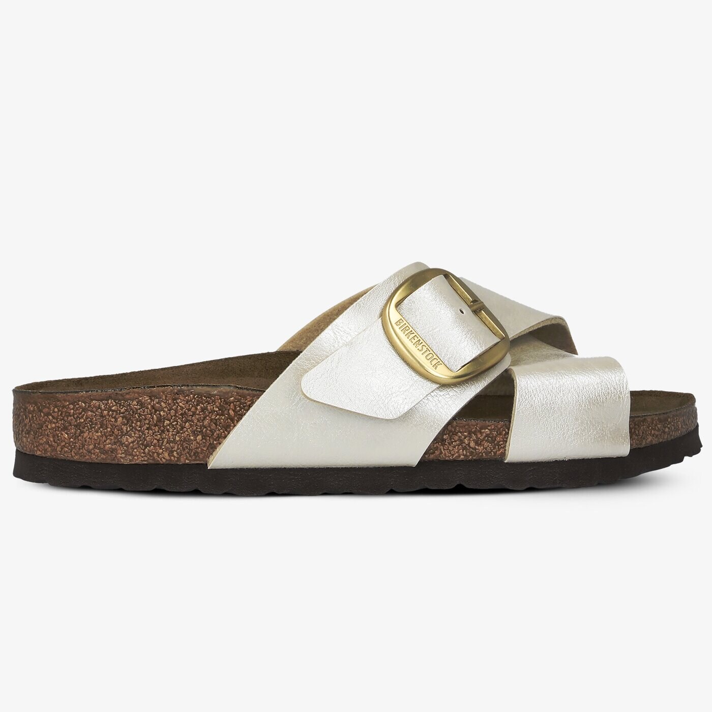 Damskie klapki BIRKENSTOCK SIENA BIG BUCKLE 1016099 kolor beżowy