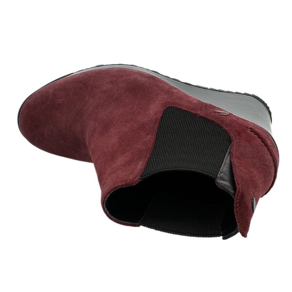 Damskie botki / sztyblety LACOSTE TERRIANNE 728srw1144fd8 kolor bordowy