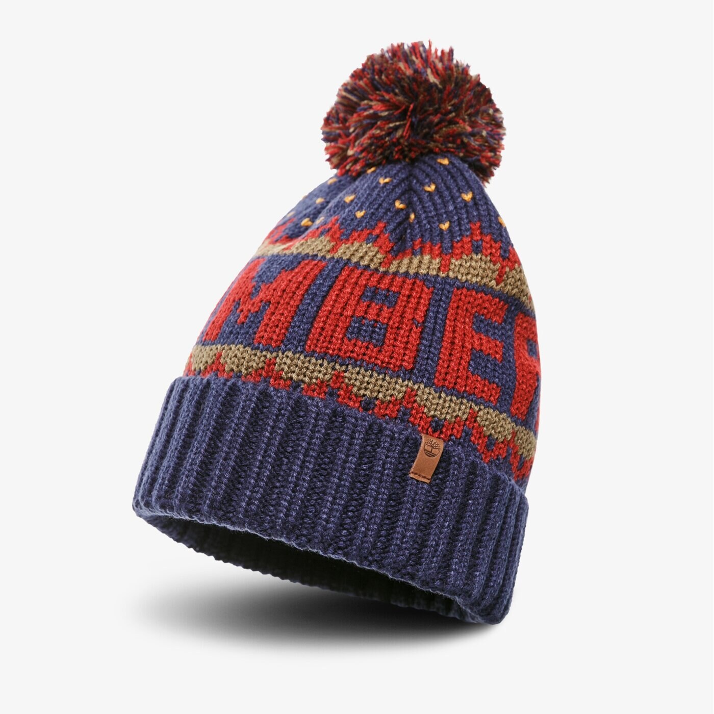 Męska czapka zimowa TIMBERLAND CZAPKA ZIMOWA KNIT IN CUFFED BEANIE tb0a1eh24511 kolor granatowy