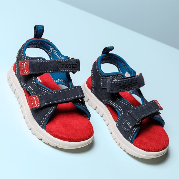 Dziecięce sandały / klapki TIMBERLAND PIERMONT H&L SANDAL a1ln6 kolor granatowy