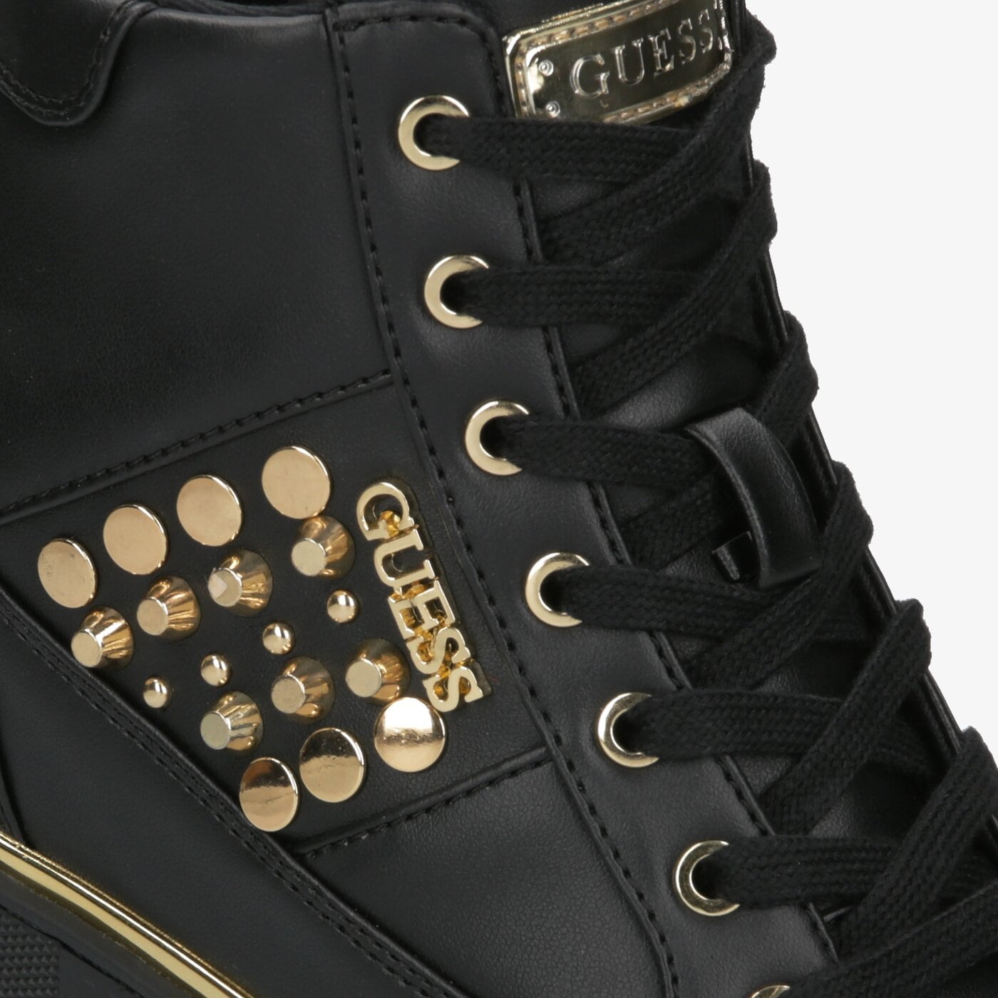 Damskie sneakersy (buty) GUESS FABIA fl7flxele12black kolor czarny