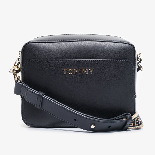 Damska torebka TOMMY HILFIGER TOREBKA ICONIC TOMMY CAMERA BAG aw0aw09047bbu kolor czarny