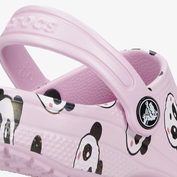 Dziecięce sandały / klapki CROCS CLASSIC PANDA PRINT CLOG K 2069996gdi kolor różowy