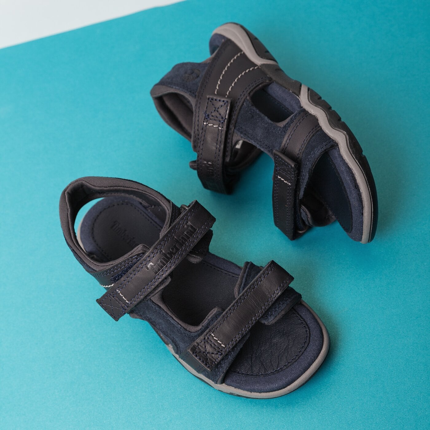 Dziecięce sandały / klapki TIMBERLAND TISBURY 2 STRAP ca1be5 kolor granatowy