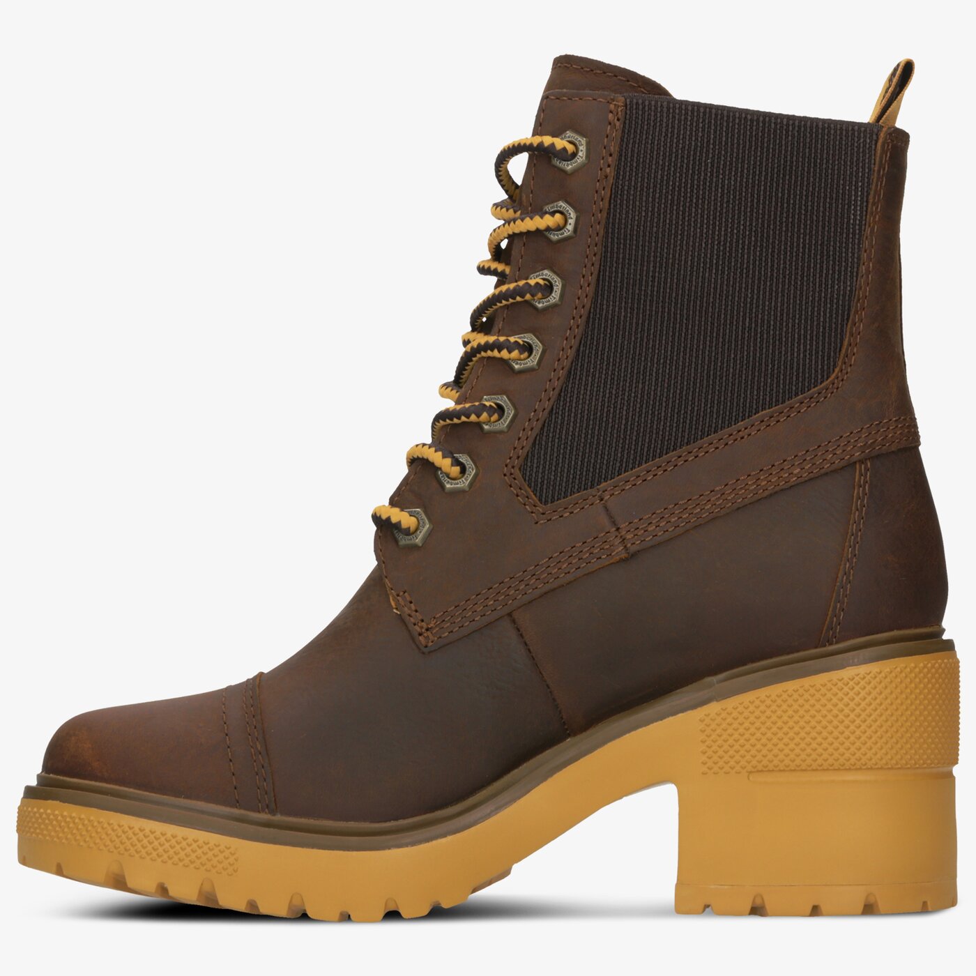 Damskie botki / sztyblety TIMBERLAND SILVER BLOSSOM MID BOOTIE tb0a21za2031 kolor brązowy