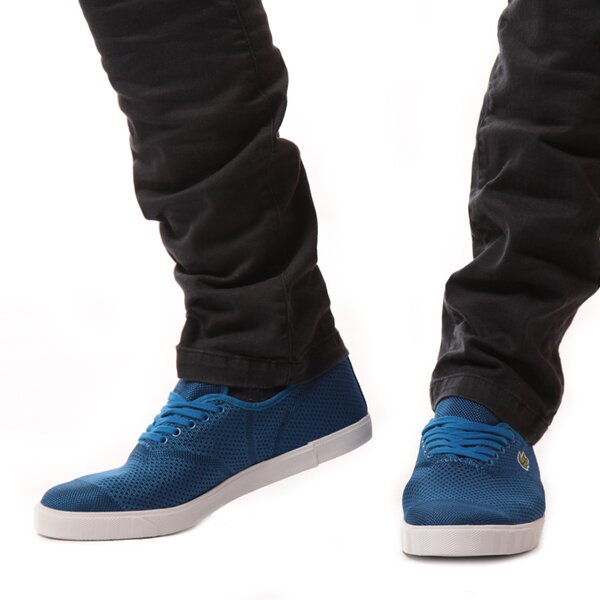 Męskie sneakersy (buty) LACOSTE RENE II MESH PIQ  729spm200811c kolor niebieski
