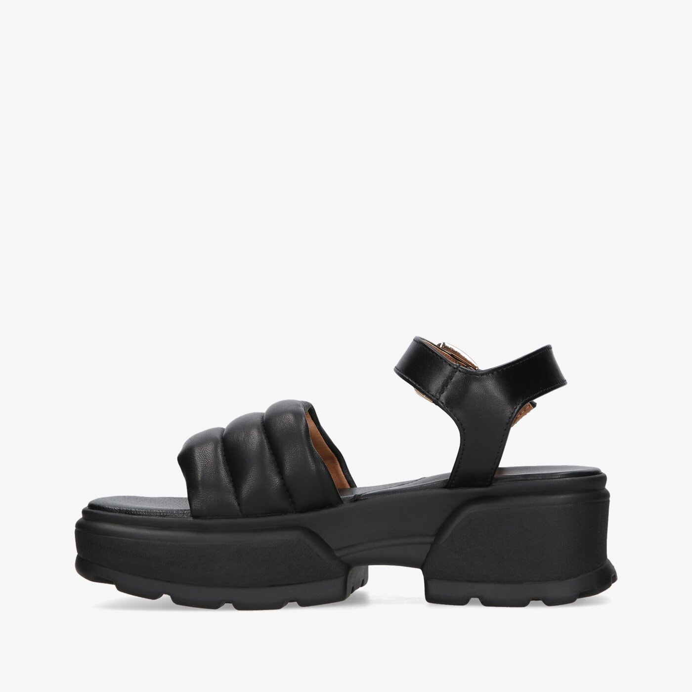 Damskie sandały SYMBIOSIS SANDALS PUFFY syws122013 kolor czarny