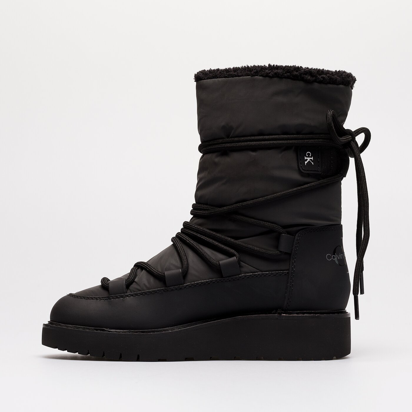 Damskie śniegowce CALVIN KLEIN PLUS SNOW BOOT yw0yw00731bds kolor czarny